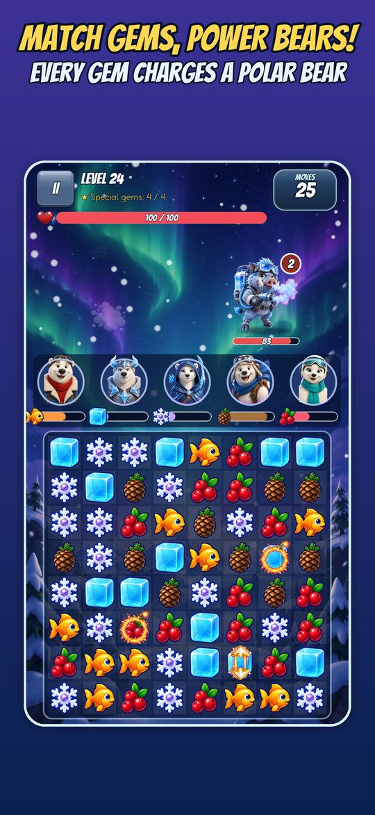 Hog Match: Bear Squad Puzzle: Match