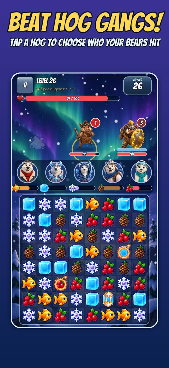 Hog Match: Bear Squad Puzzle: Gang