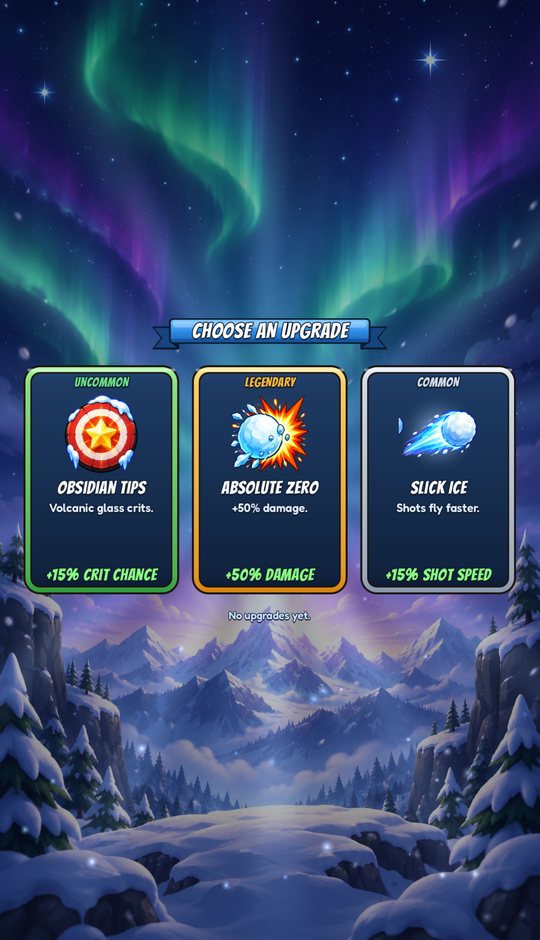 Choosing an upgrade between stages